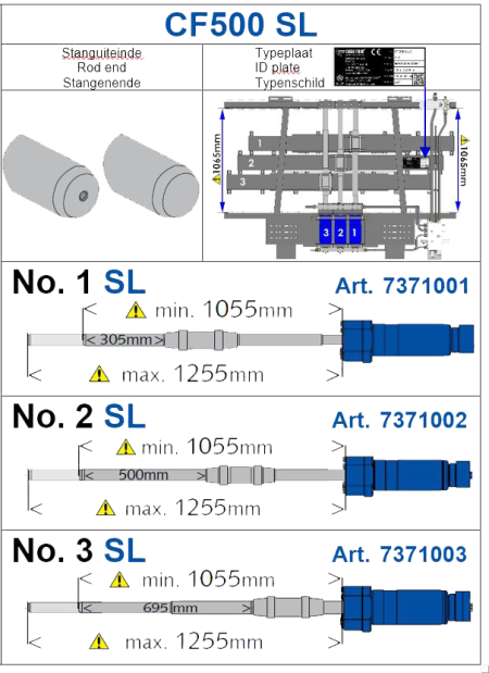 Гідроциліндр CF500 №1