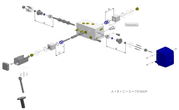 Повний комплект ущільнювачів для регулюючого клапана 02
